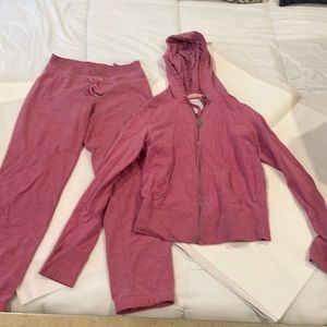 Victoria Secret dark pink/ light maroon sweat suit…